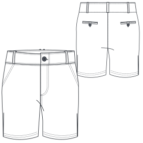 Moldes de confeccion para HOMBRES Shorts Bermudas 656